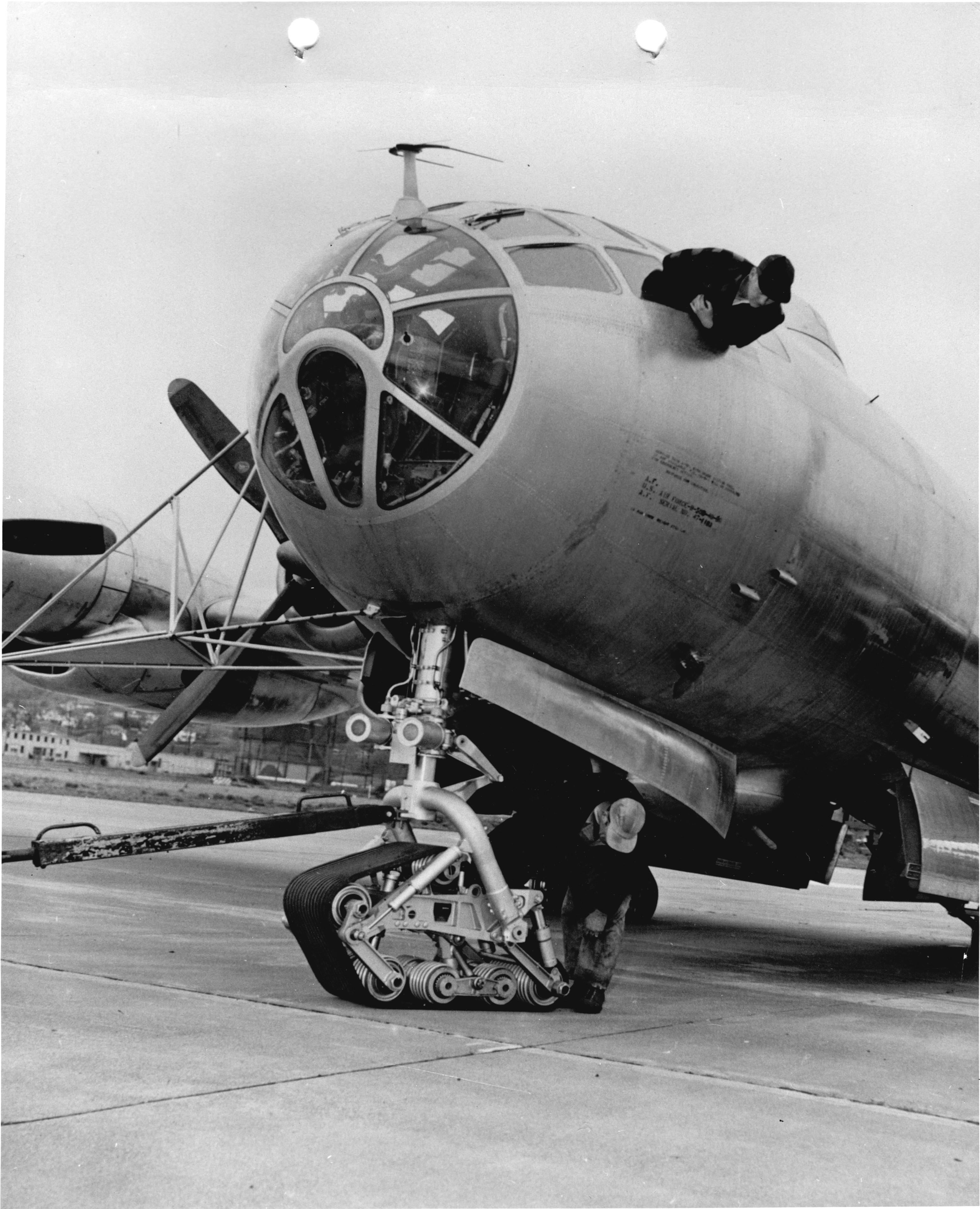 Boeing B-50 with Track Landing Gear