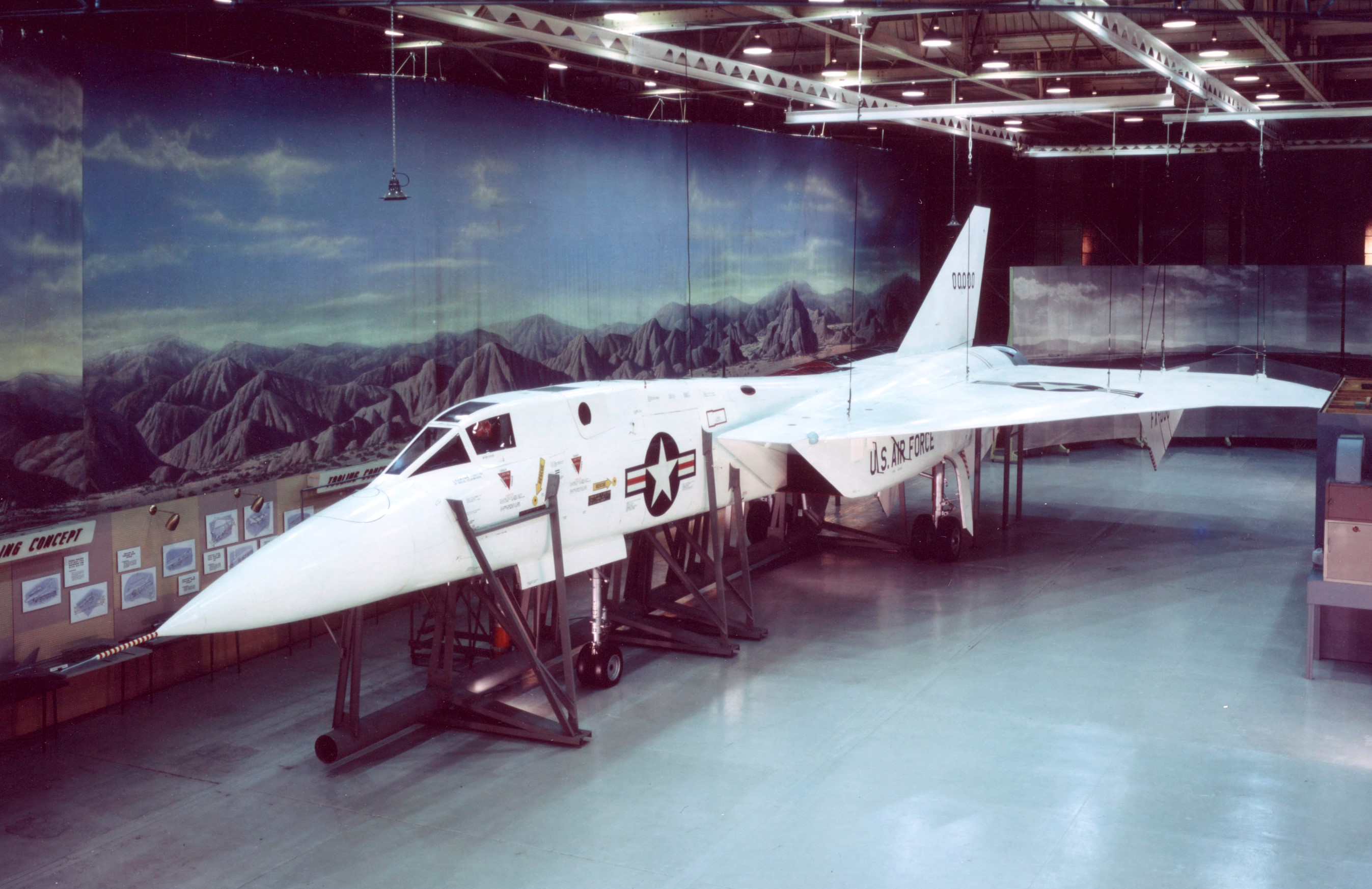 North American F-108A mockup prior to the Air Force inspection