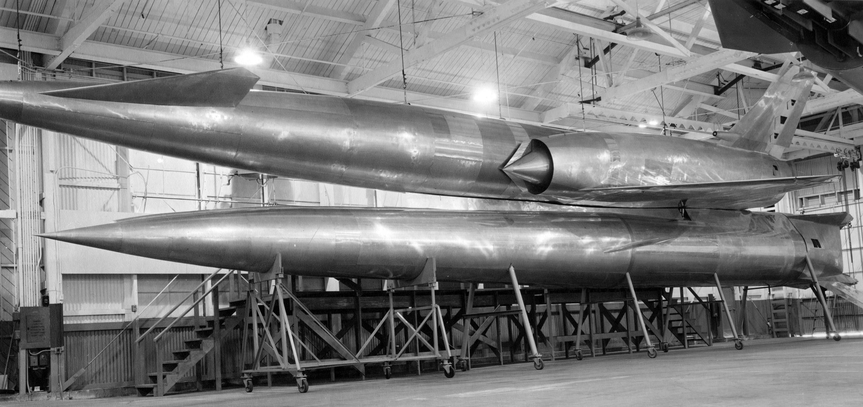 Prior to constructing the first XSM-64, North American constructed a full-scale metal mock-up to verify overall design.