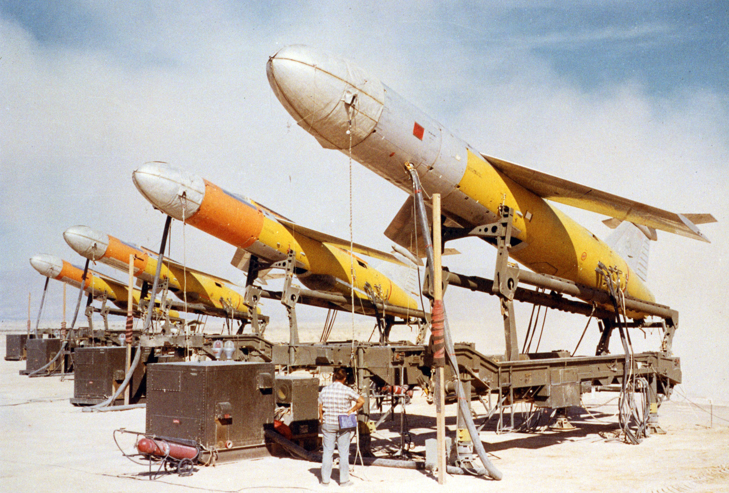 Before ICBM’s took over the long range nuclear deliv-ery mission, winged missiles such as the Northrop SM-62,  Martin TM-76 Mace (here) and Boeing IM-99 Bomarc  were designed to fulfill that mission.